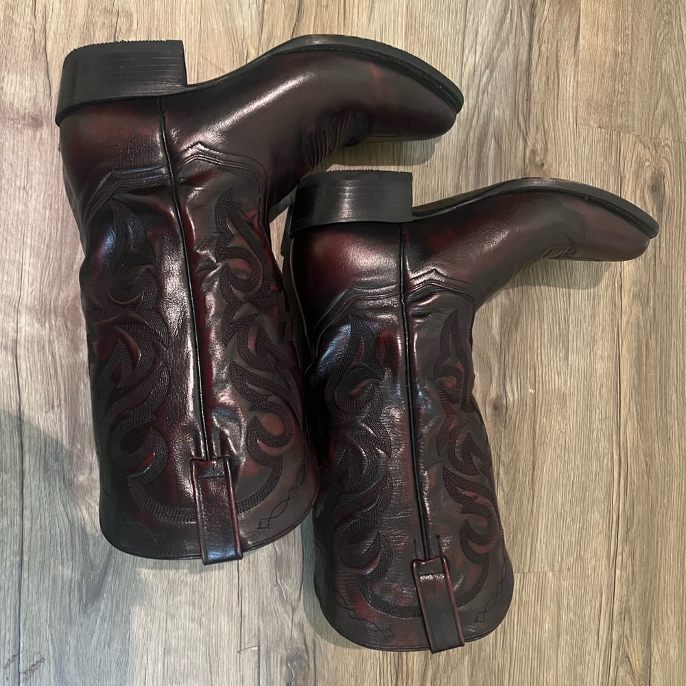 Dan Post Black Cherry 11d cowboy boots